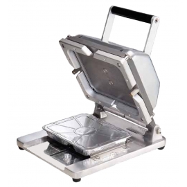 Stroj pro zavírání ALU menu misek