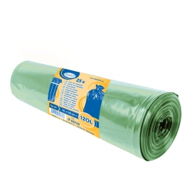 Pytle na odpadky 70 x 110cm, 120 L - ZELENÉ  (LDPE) Typ 60