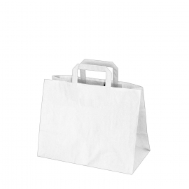 Papírové tašky bílé (PAP)  32 x 17 x 25 cm