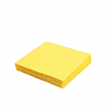 Ubrousky 2vrst. (PAP)  33 x 33 cm -  žluté