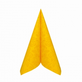 Ubrousky AIRLAID - PREMIUM  “dekor R”  40 x 40 cm -  žluté