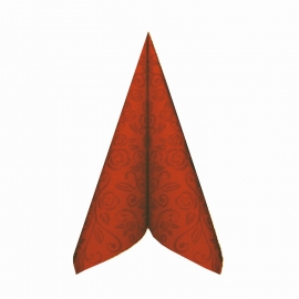 Ubrousky AIRLAID - PREMIUM  “dekor R”  40 x 40 cm -  terakota