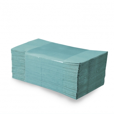 Papírové ručníky skládané ZZ, zelené (PAP - recykl)
