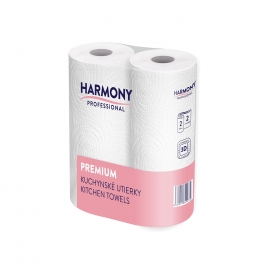 Kuchyňské utěrky tissue 2-vrstvé, 50 útržků  Harmony Professional, 11 m