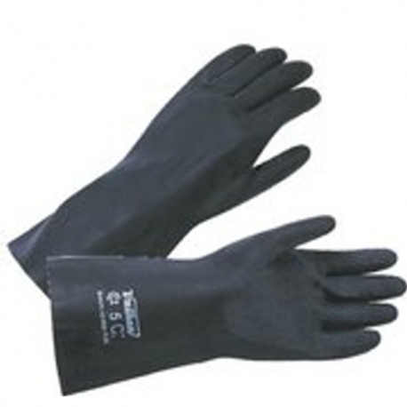 Rukavice průmyslové gumové ČERNÉ (á1pár) - velikost XL