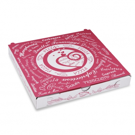 Krabice na pizzu z vlnité lepenky  (PAP) 24 x 24 x 3 cm