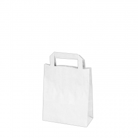 Papírové tašky bílé (PAP)  18 x 8 x 22 cm