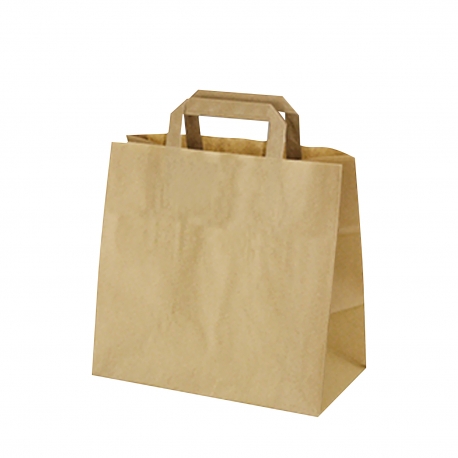 Papírové tašky hnědé (PAP)  32 x 17 x 25 cm