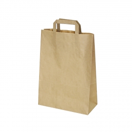 Papírové tašky hnědé (PAP) 22 x 10 x 28 cm