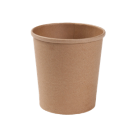 Kelímek papírový HNĚDÝ EKO 400ml na polévku/salát