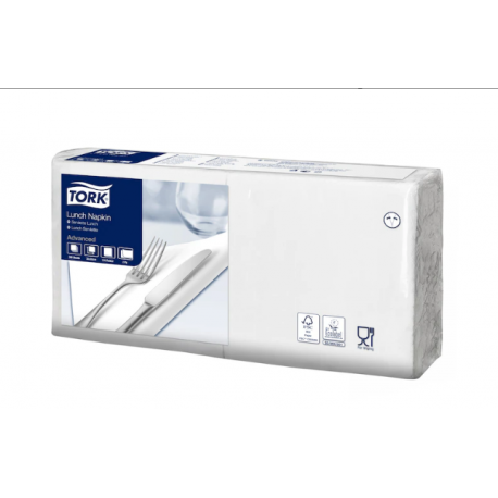 Ubrousky papírové  2vrst. 33 x 33 cm TORK -  bílé