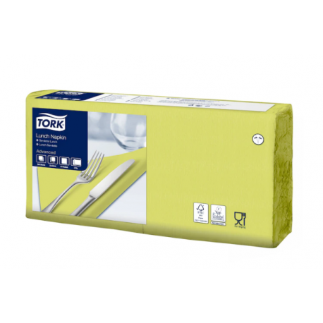 Ubrousky papírové  2vrst. 33 x 33 cm TORK -  limetkové