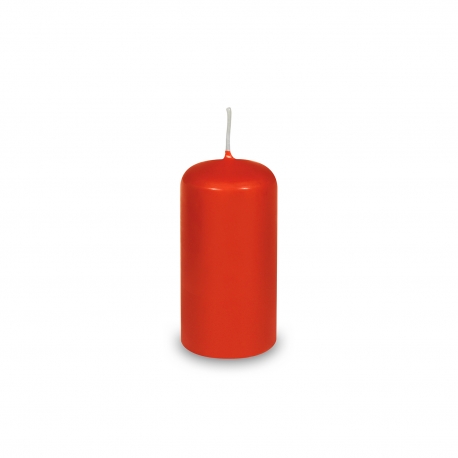 Svíčka válcová Ø 40 x 80 mm - červená