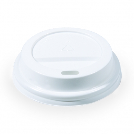 Víčko vypouklé, bílé (PS) pro/pre Ø 73 mm