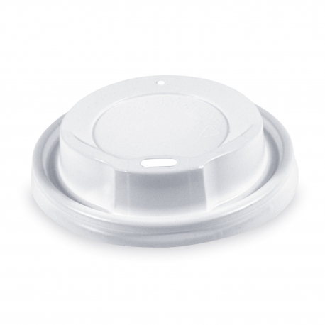 Víčko vypouklé, bílé (PS) pro/pre Ø 80 mm