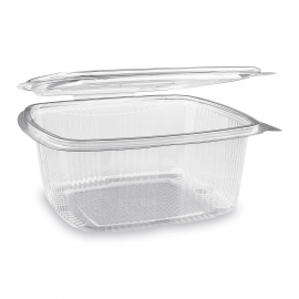 Miska hranatá průhledná s víčkem 1500 ml  (PET)