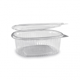 Miska oválná průhledná s víčkem 1000 ml  (PET)