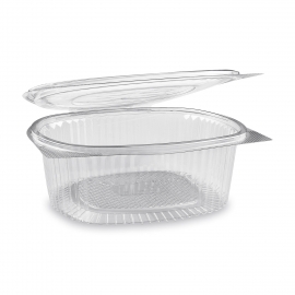 Miska oválná průhledná s víčkem 1500 ml  (PET)