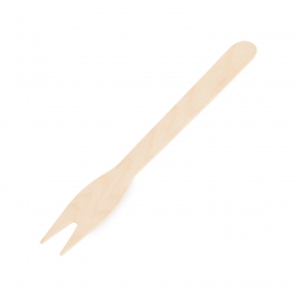 Vidlička svačinová ze dřeva 12 cm