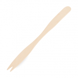 Vidlička svačinová dlouhá ze dřeva 14 cm