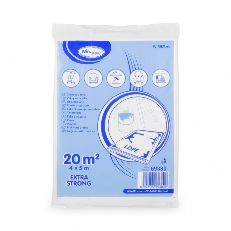 Zakrývací fólie (LDPE) 4 x 5 m, 30 μm