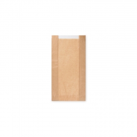Papírové sáčky s okénkem - pečivo malé  ok. 10 cm  (PAP/PP)