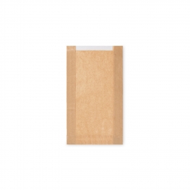 Papírové sáčky s okénkem - pečivo velké   ok. 13 cm  (PAP/PP)