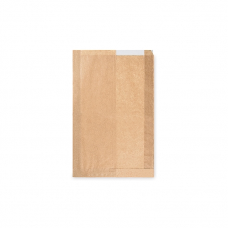 Papírové sáčky s okénkem - chléb  ok. 14 cm (PAP/PP)