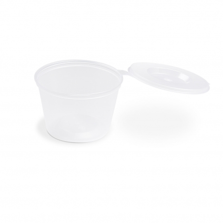 Dresinková miska (PP) s víčkem průhledná 120ml