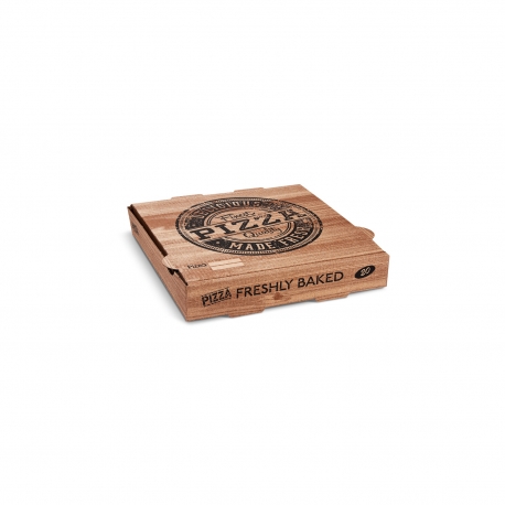 Krabice na pizzu z vlnité lepenky  (PAP) 20 x 20 x 4 cm - KRAFT